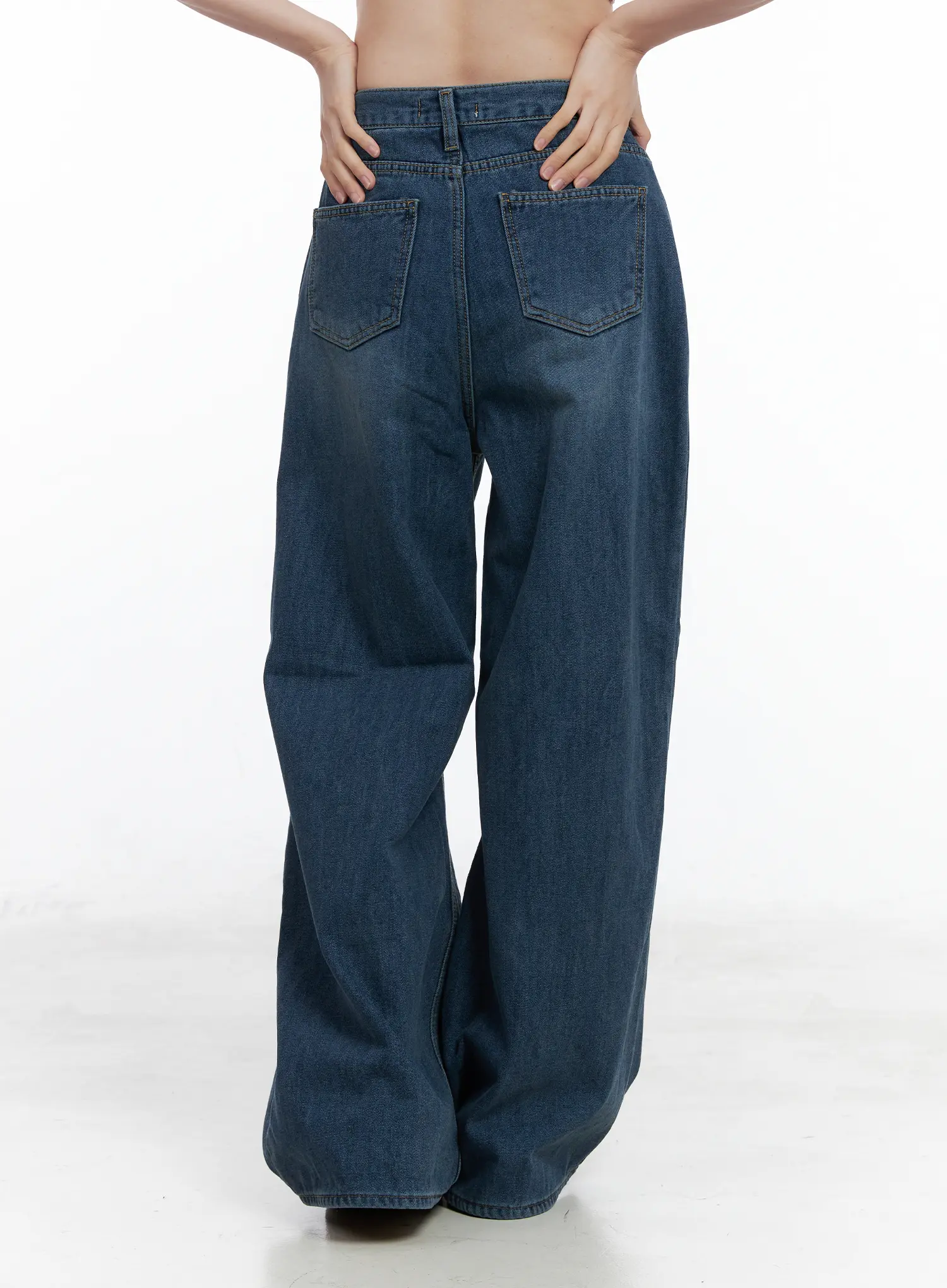Elod Velvet Fleece Wide Leg Jeans CN519 - Image 6