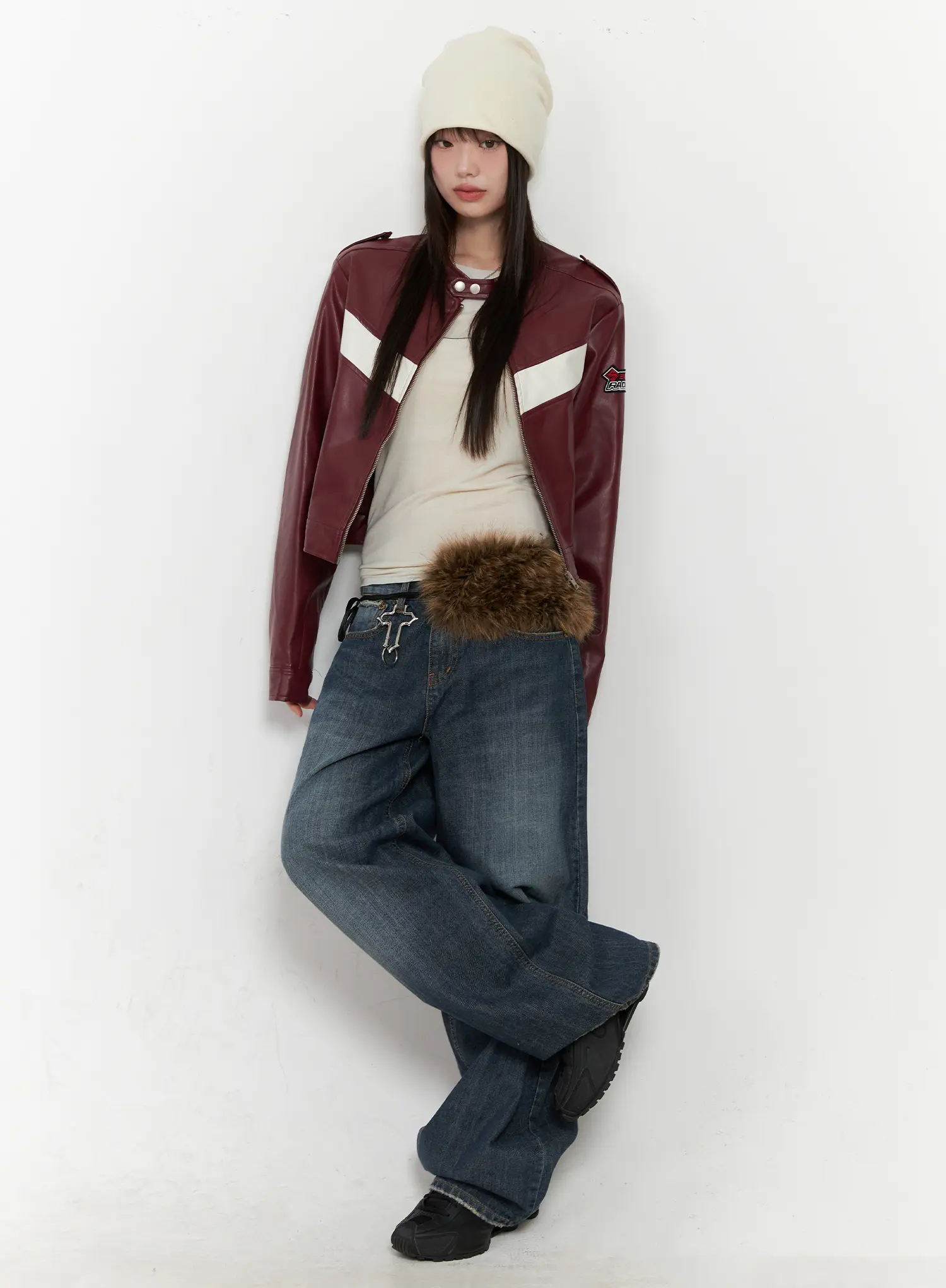 Elowyn Low-Rise Baggy Jeans CN510 - Image 2
