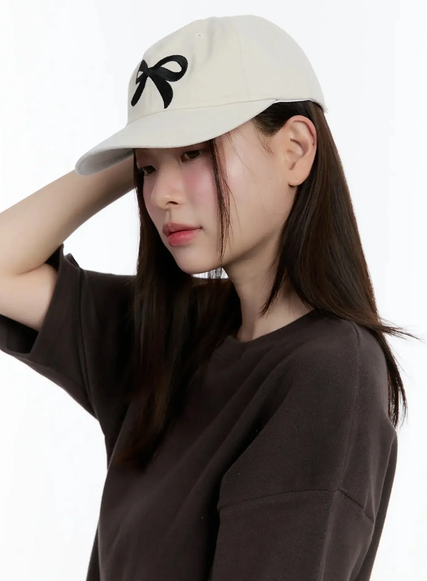Embroidered Bow Camp Cap ID526 - Image 5