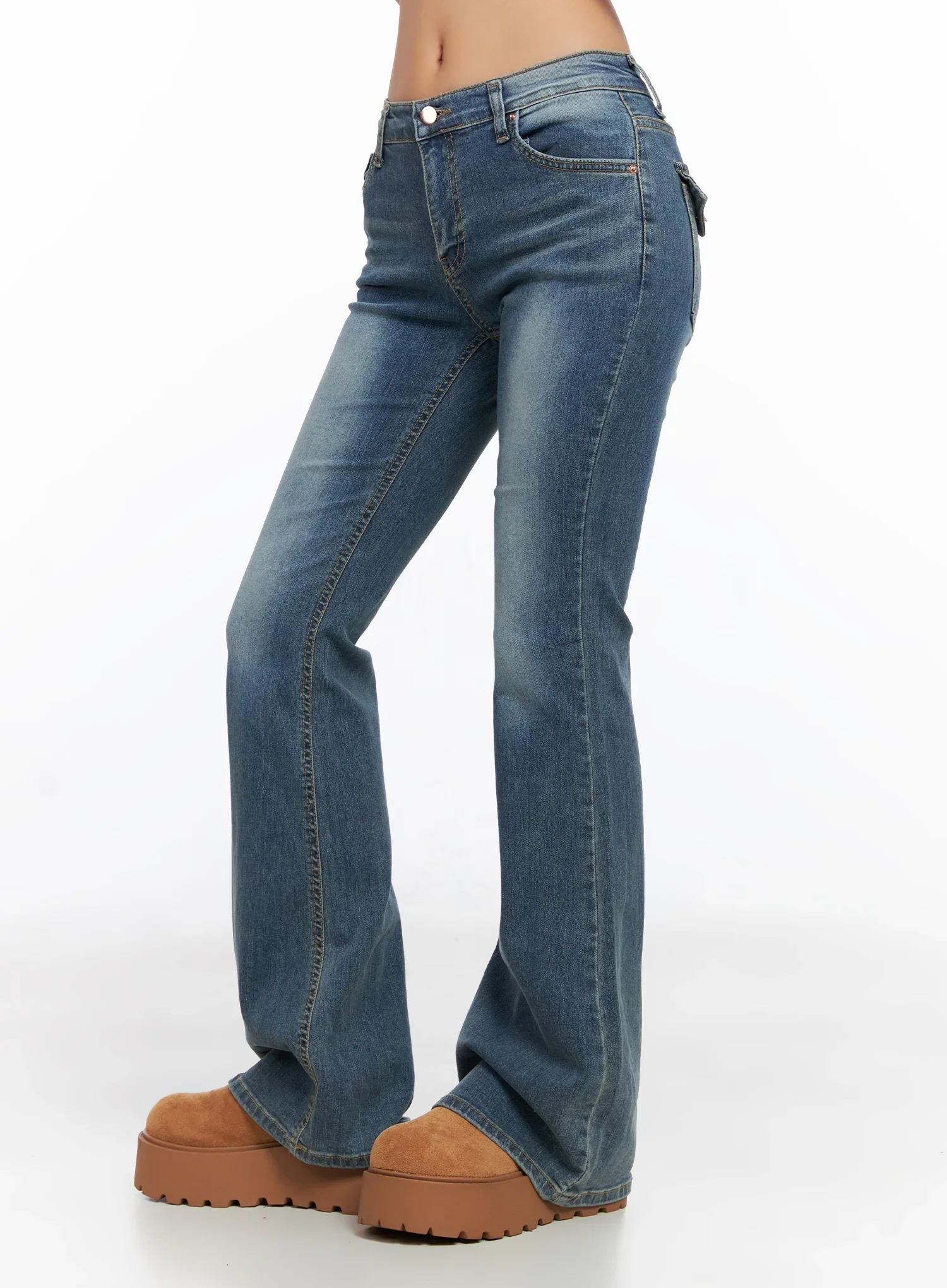 Emelia Back Pocket Flare Jeans CO514 - Image 5