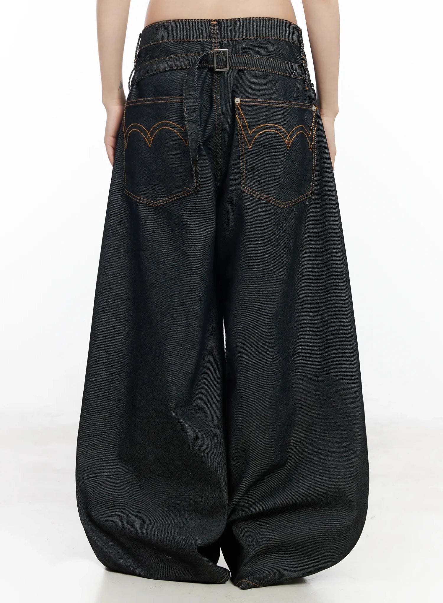 Emiko Wide Leg Buckle Jeans IM523 - Image 14
