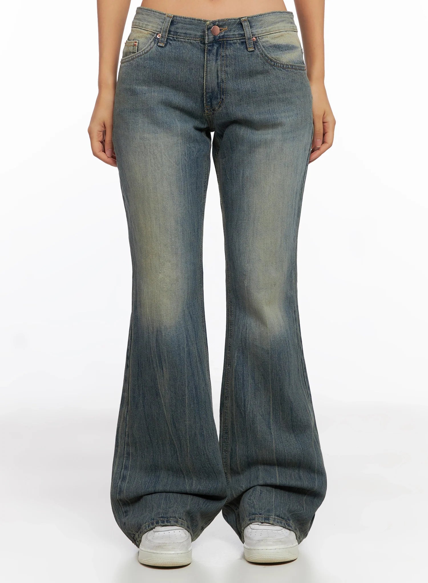Emory High Waist Flared Jeans IG528 - Image 4