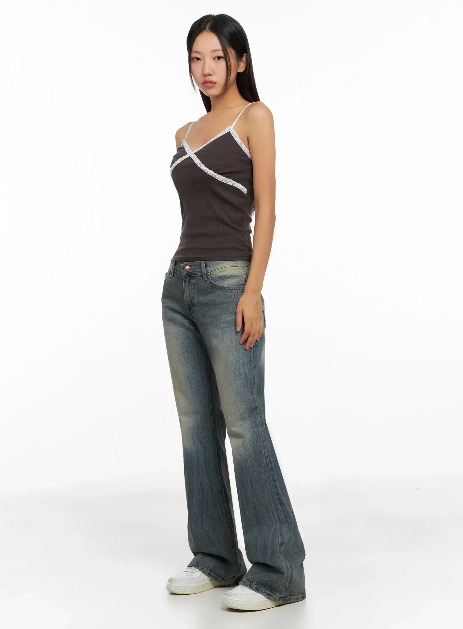 Emory High Waist Flared Jeans IG528 - Image 9