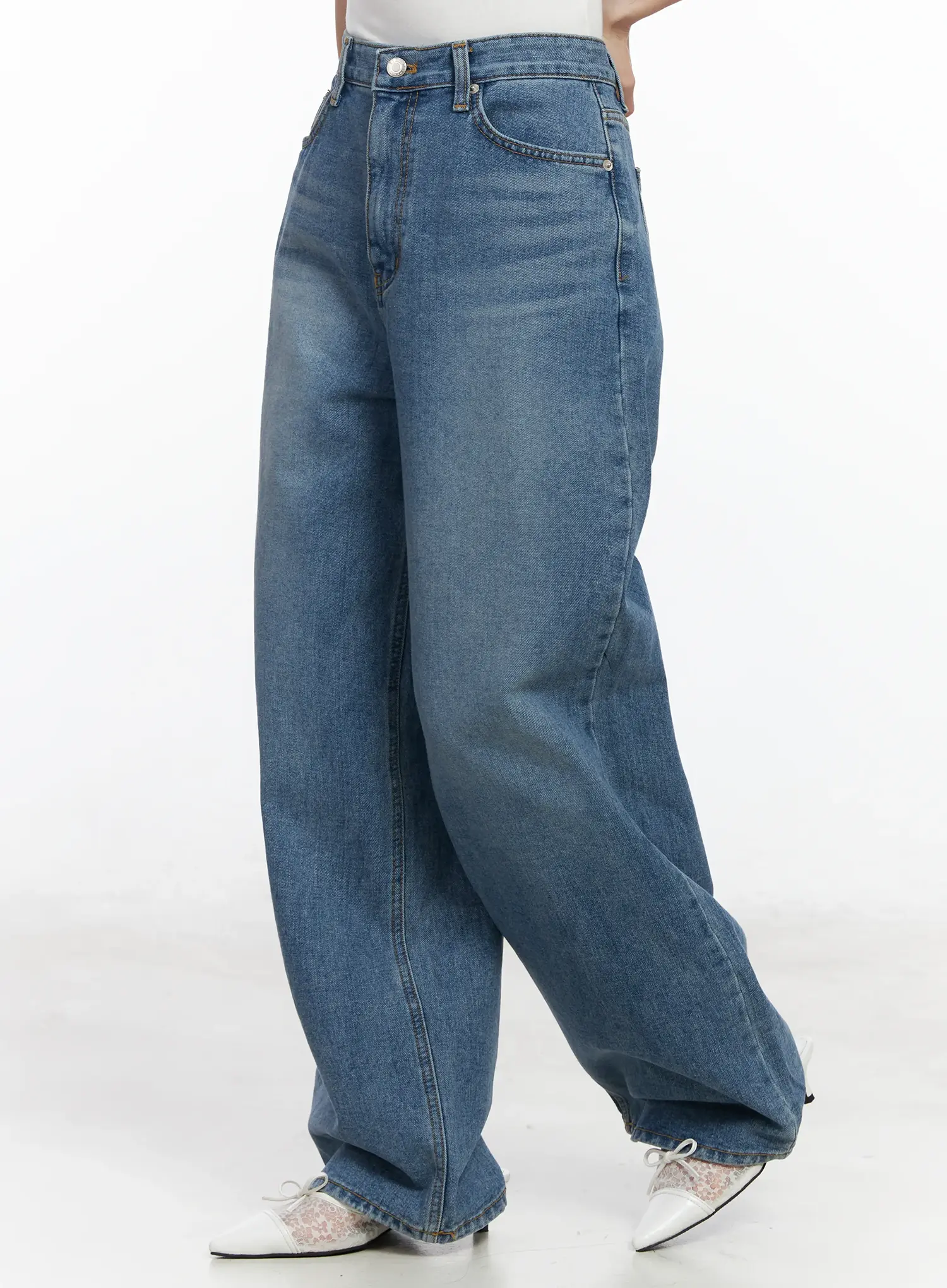 Ensley Wide Leg Jeans IJ529 - Image 4
