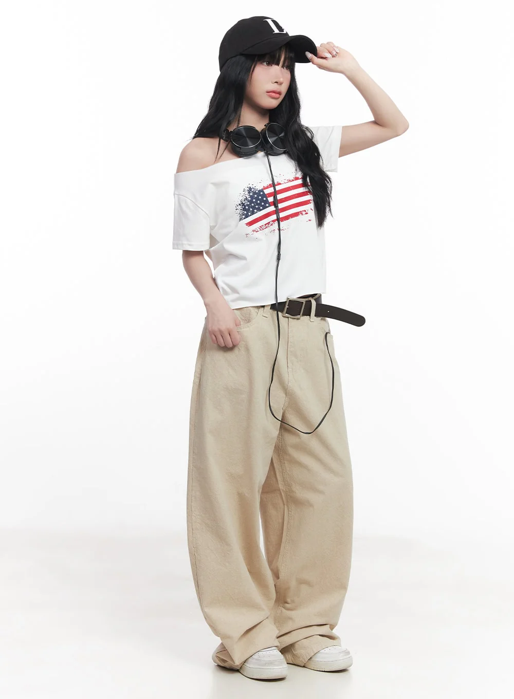 Essential Cotton Baggy Pants CY527 - Image 2