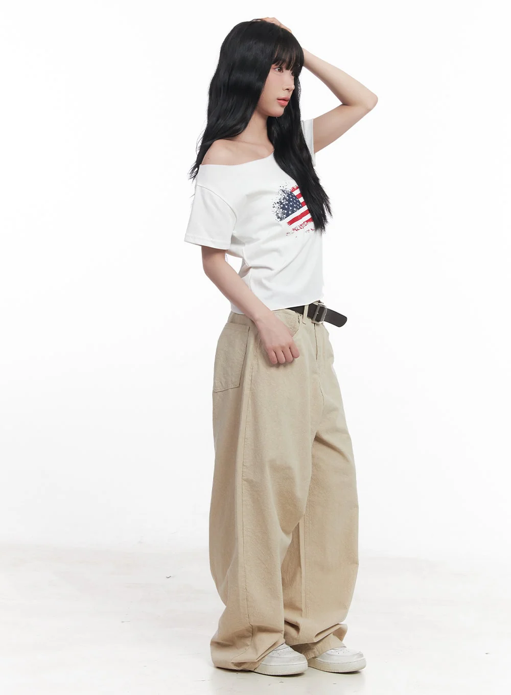 Essential Cotton Baggy Pants CY527 - Image 4