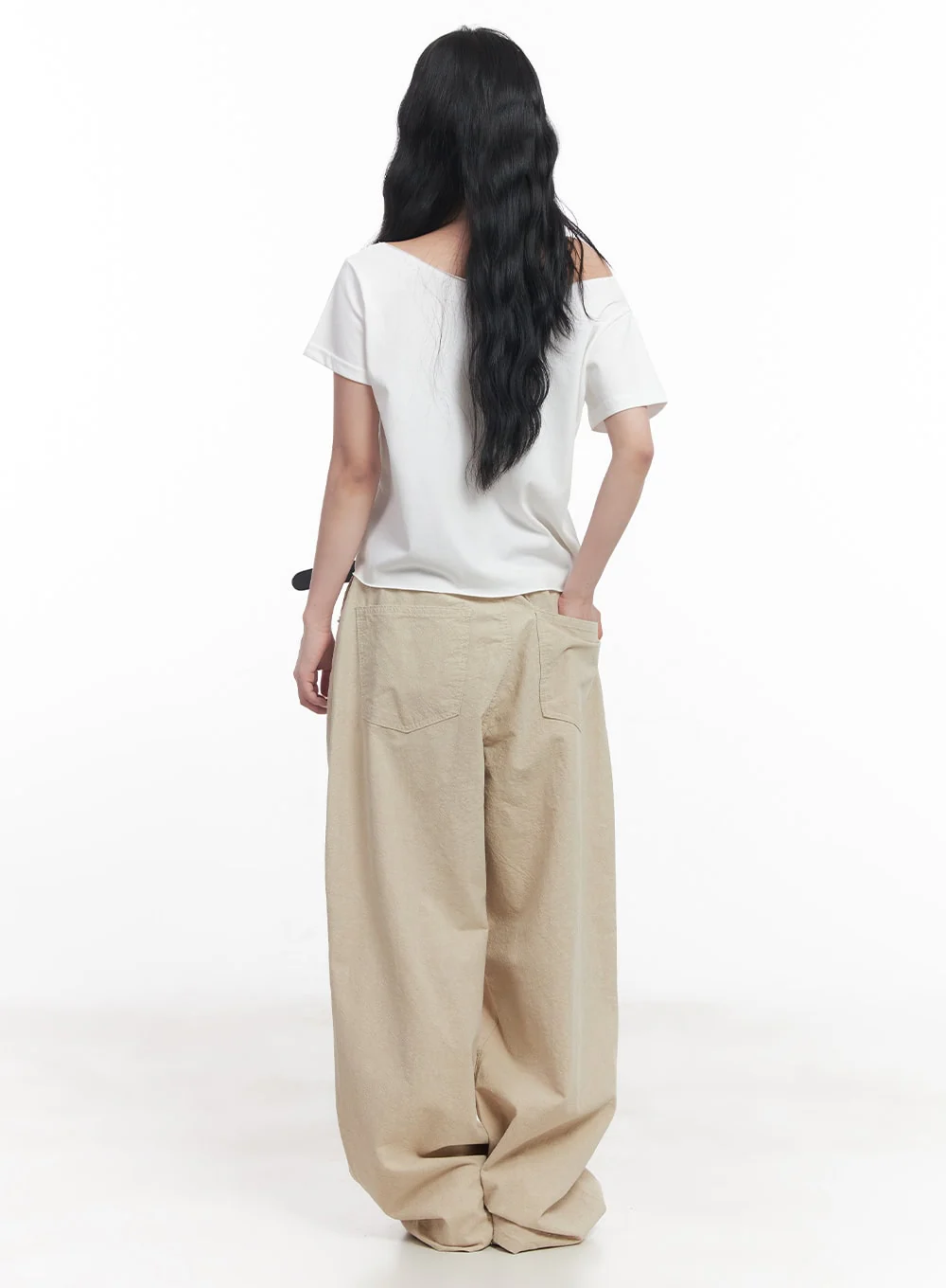 Essential Cotton Baggy Pants CY527 - Image 7
