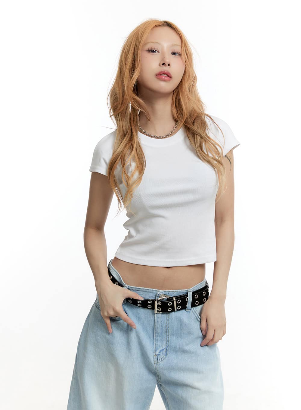 Essential Cotton Crop Top CY501 - Image 11