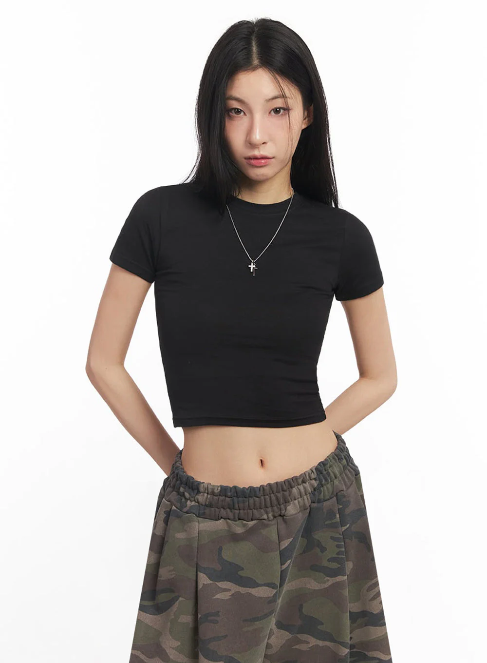 Essential Cotton Crop Top IY529 - Image 8