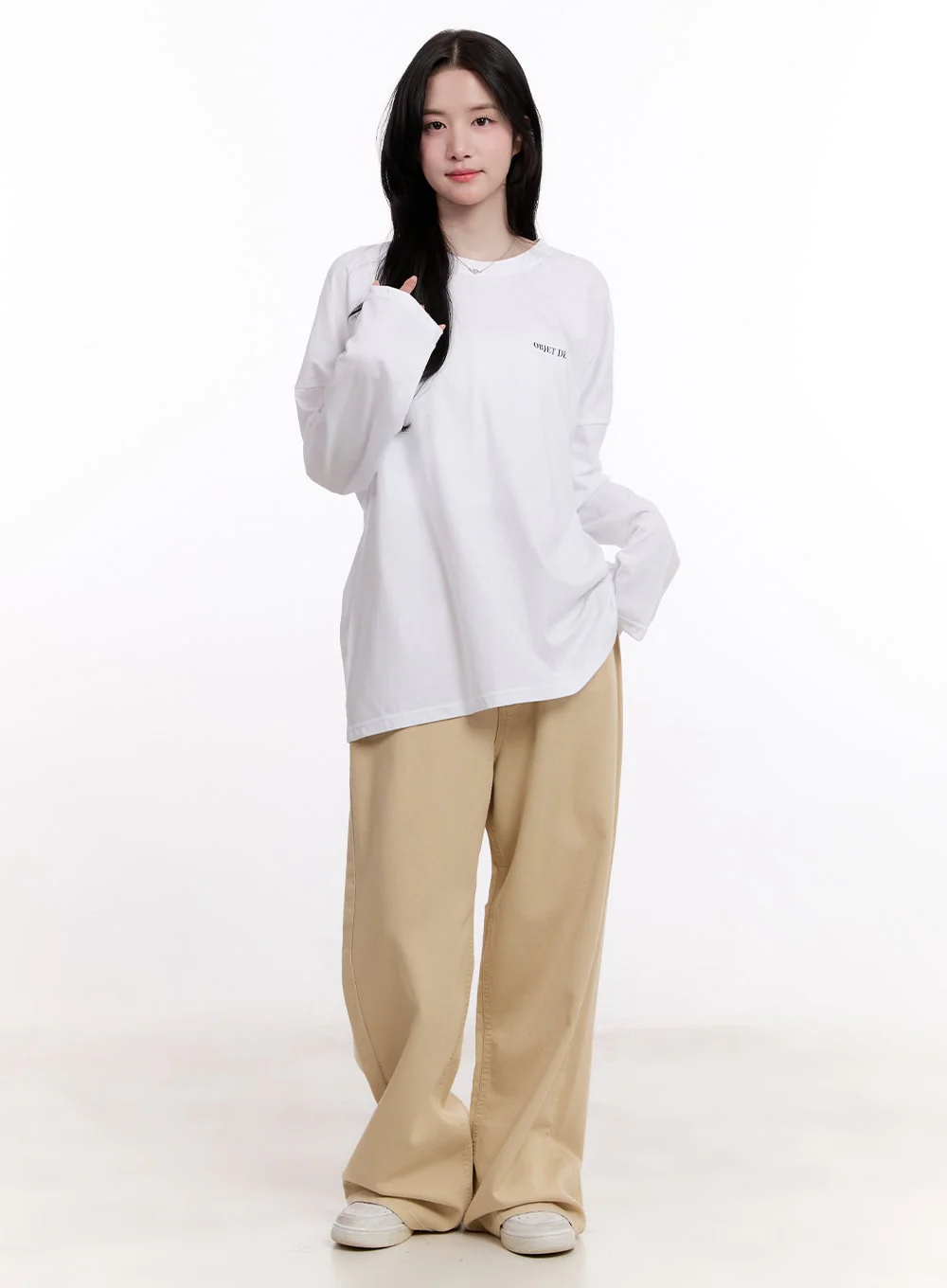 Essential Cotton Relaxed-Fit Pants CM527 - Image 3