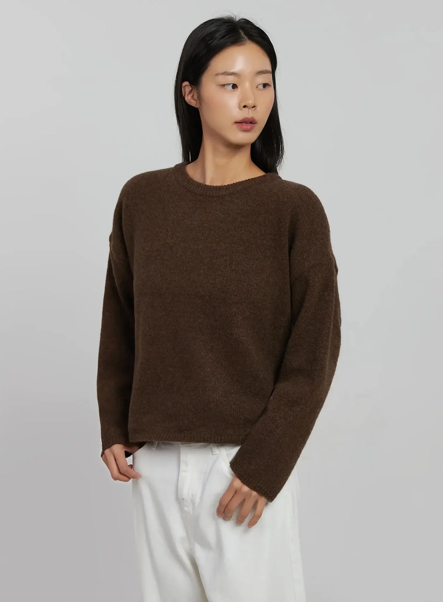 Essential Crewneck Sweater IJ509 - Image 3