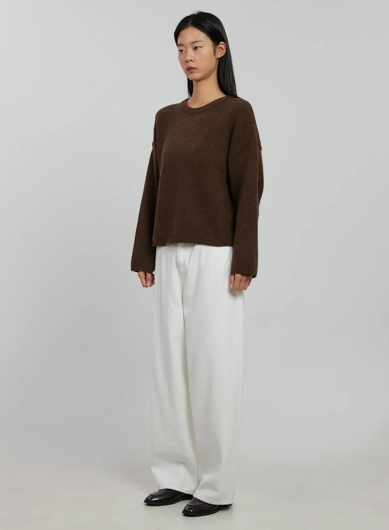 Essential Crewneck Sweater IJ509 - Image 6