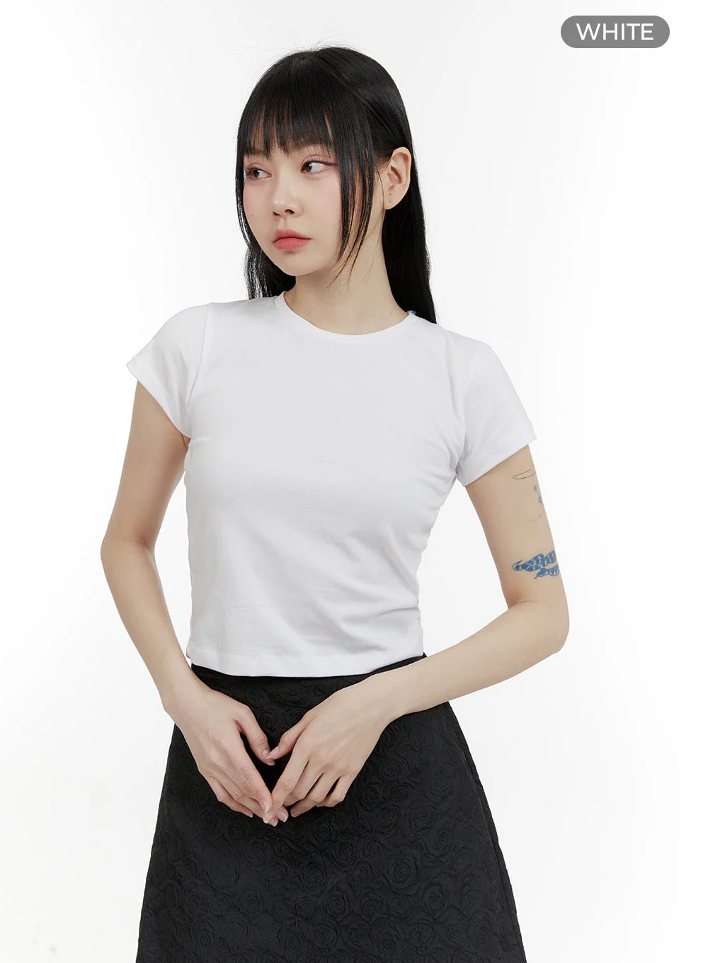 Essential Crop Short Sleeve Tee CM429 - Image 5