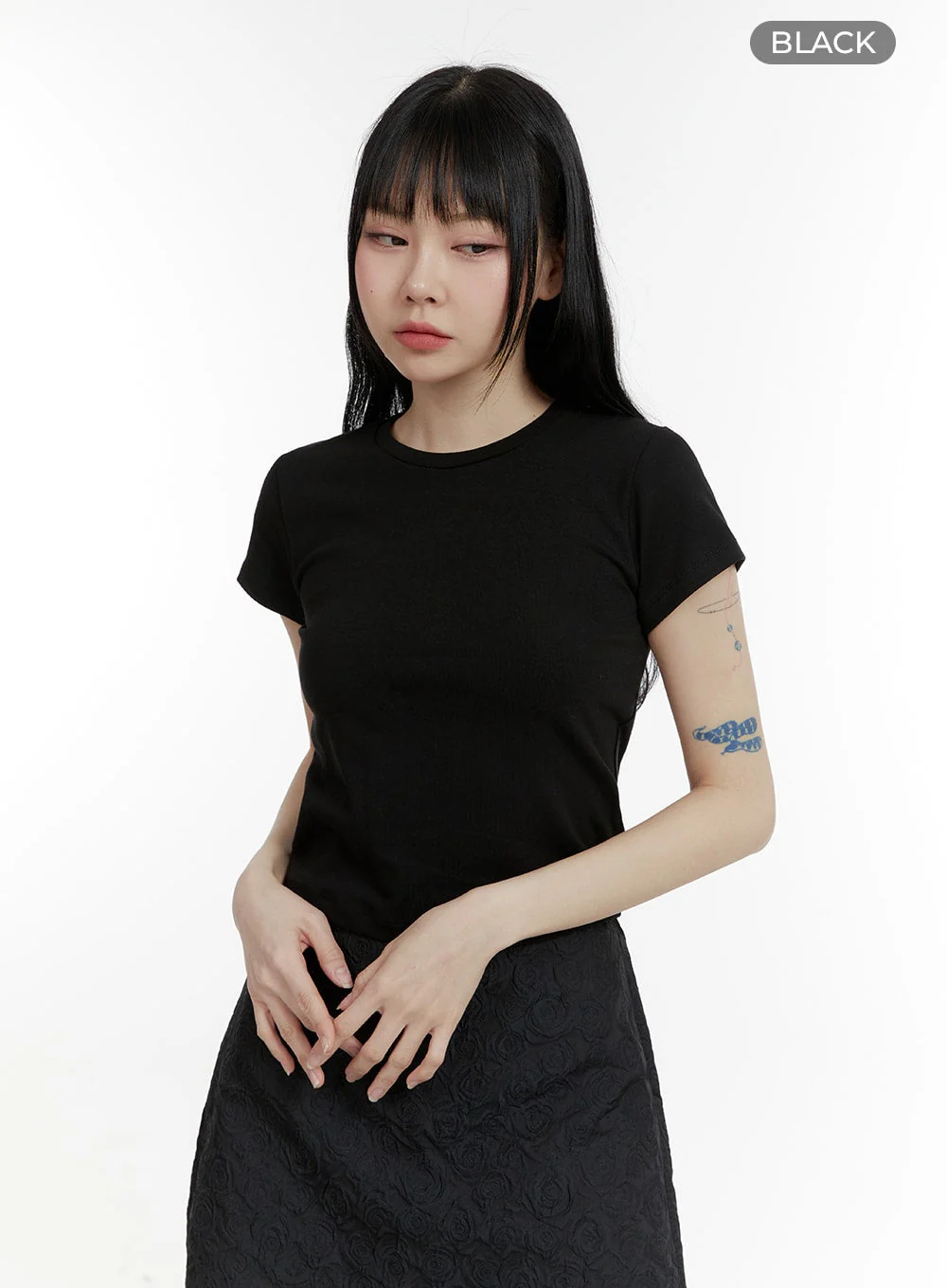 Essential Crop Short Sleeve Tee CM429 - Image 6