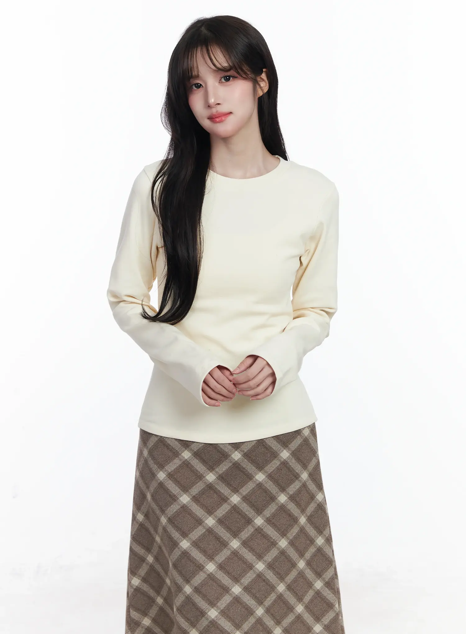 Essential Fleece-Lined Long Sleeve IJ529 - Image 9