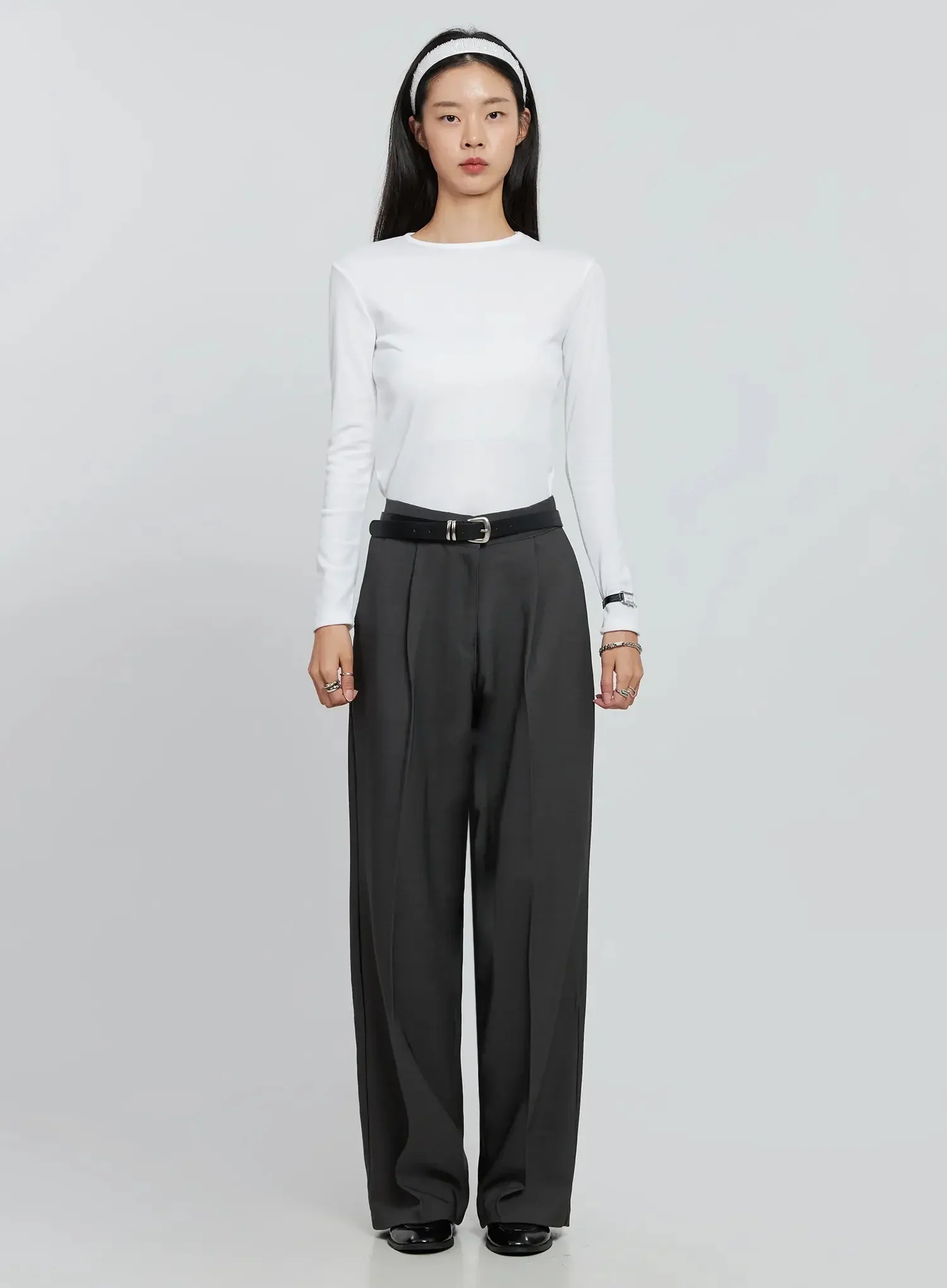 Essential Round Neck Long Sleeve Top IN507 - Image 13
