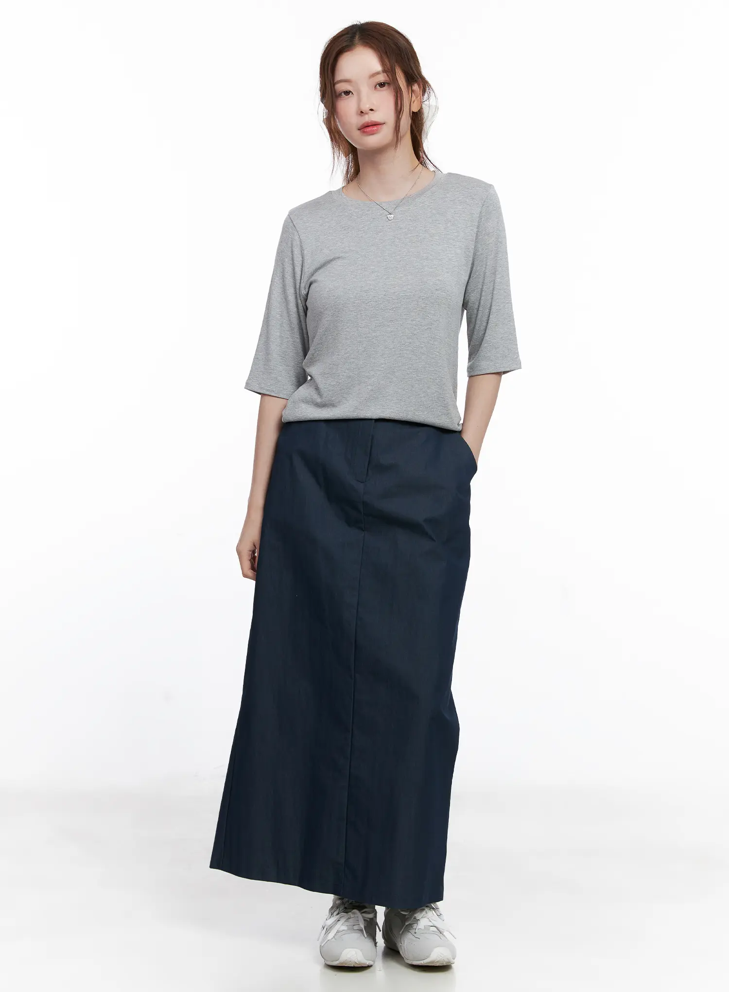 Essential Round Neck Mid-Sleeve Shirt CG521 - Image 2