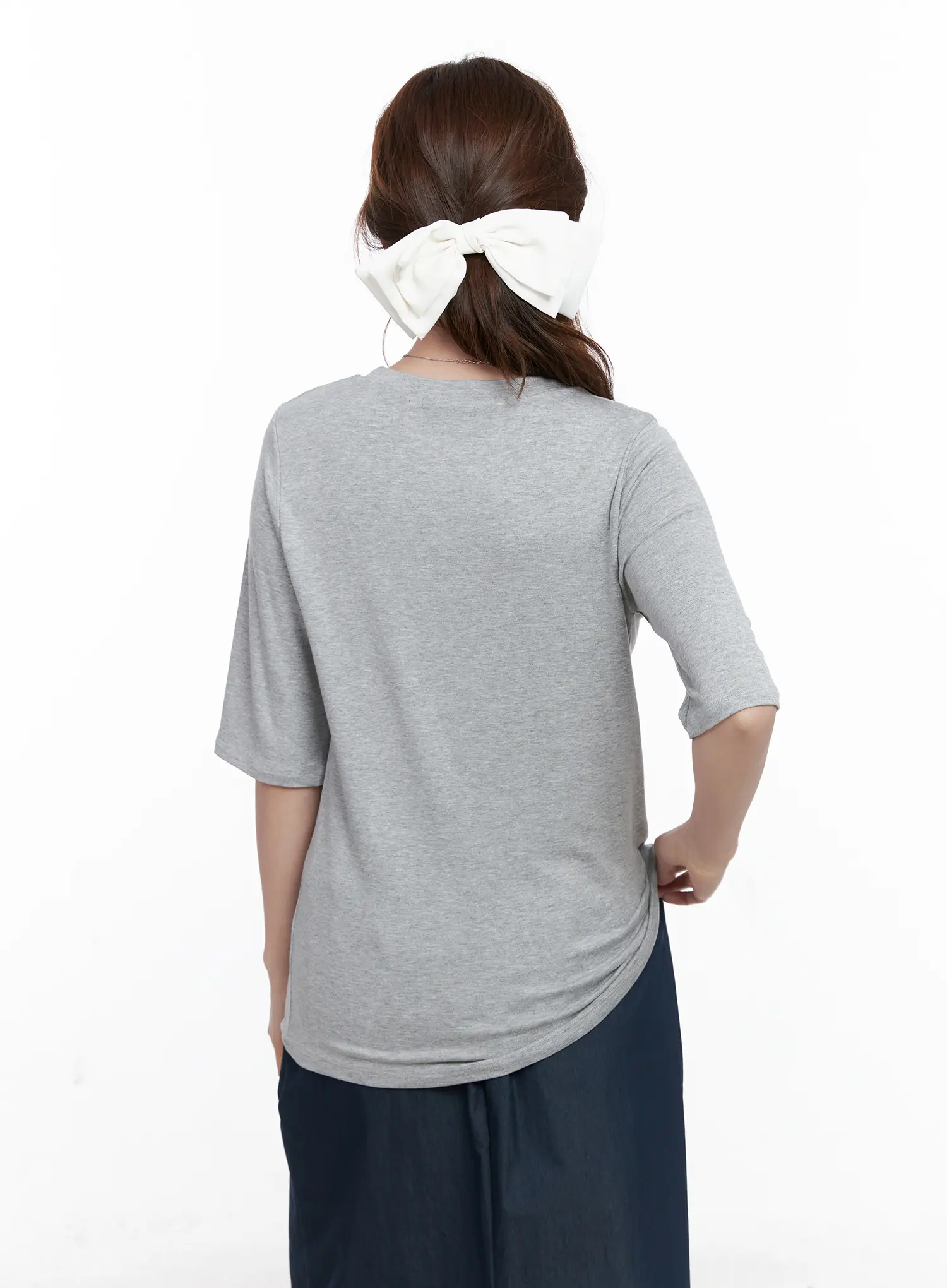 Essential Round Neck Mid-Sleeve Shirt CG521 - Image 5
