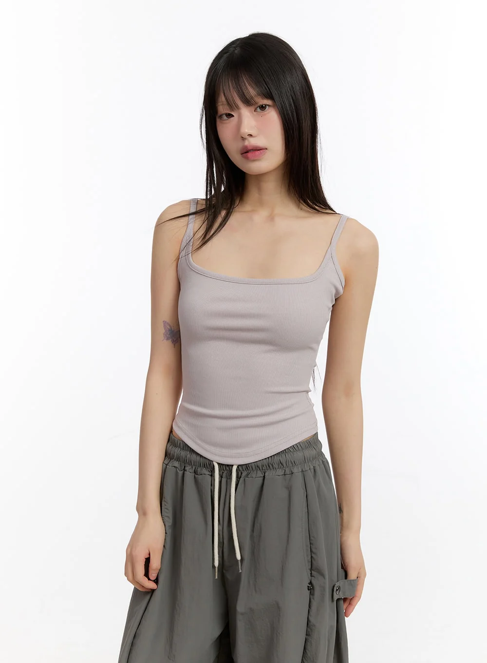 Essential Square-Neck Cami Crop Top CA509 - Image 14