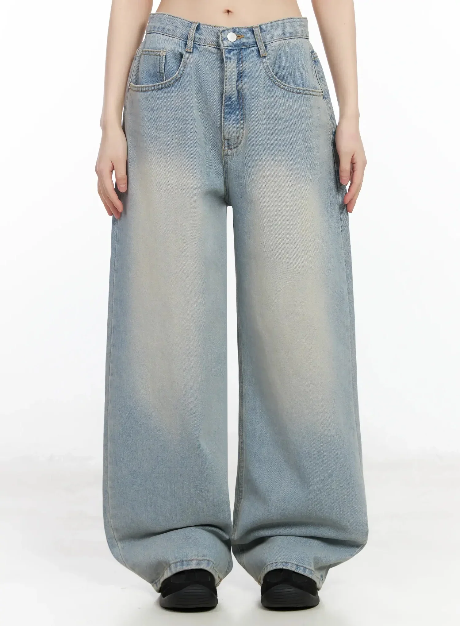 Eugenia Wide Leg Washed Jeans IM523