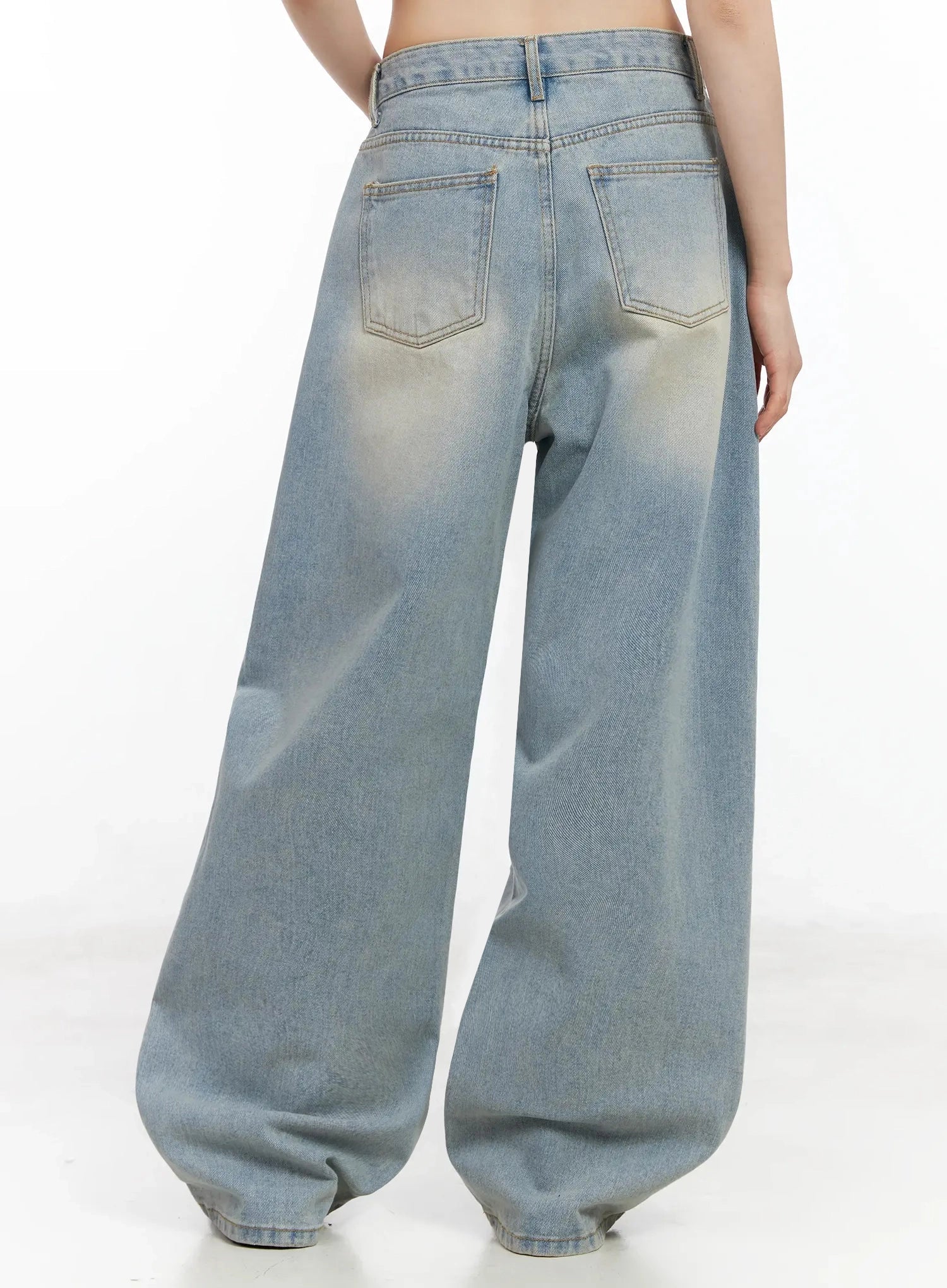 Eugenia Wide Leg Washed Jeans IM523 - Image 12