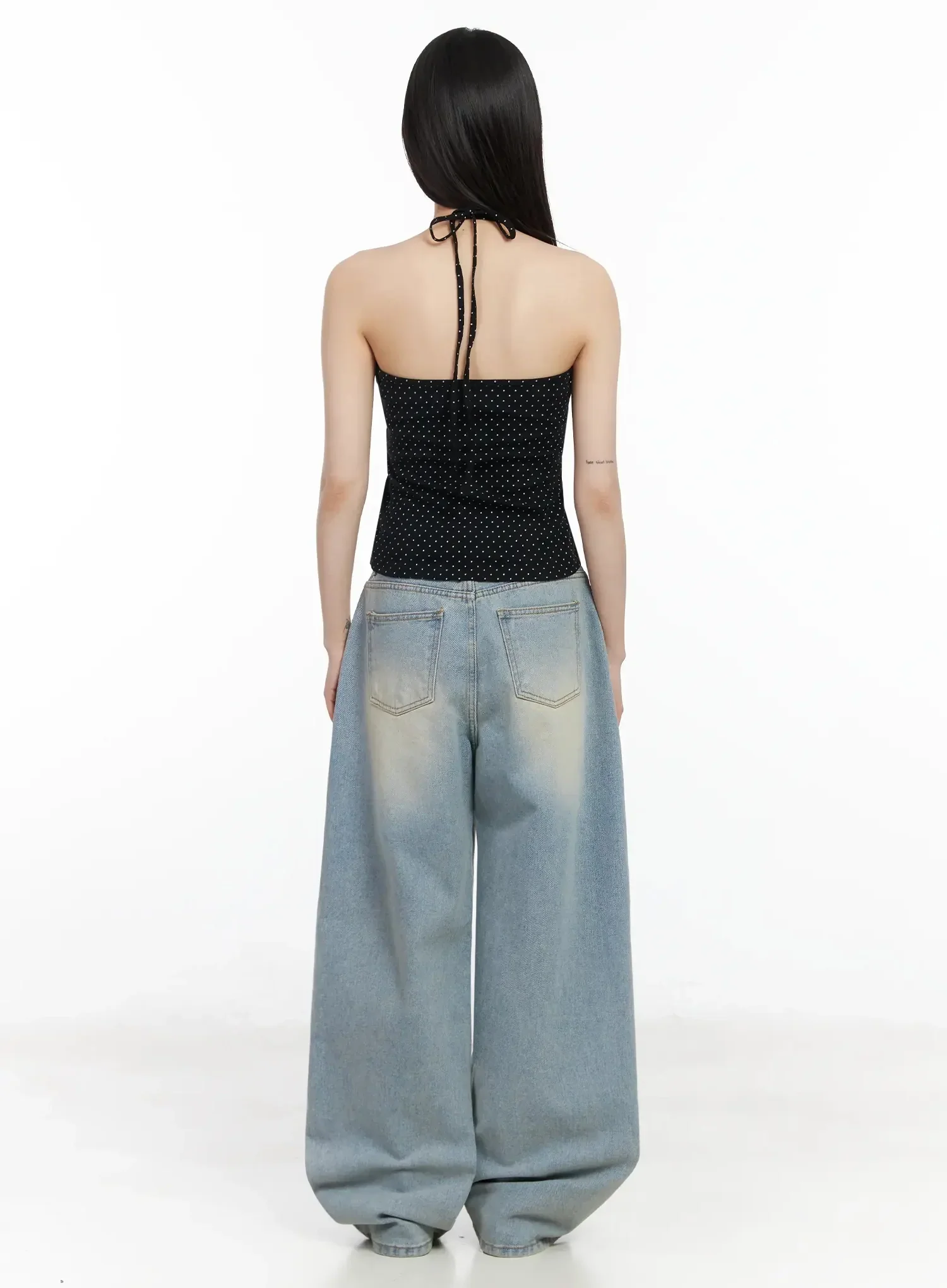 Eugenia Wide Leg Washed Jeans IM523 - Image 14