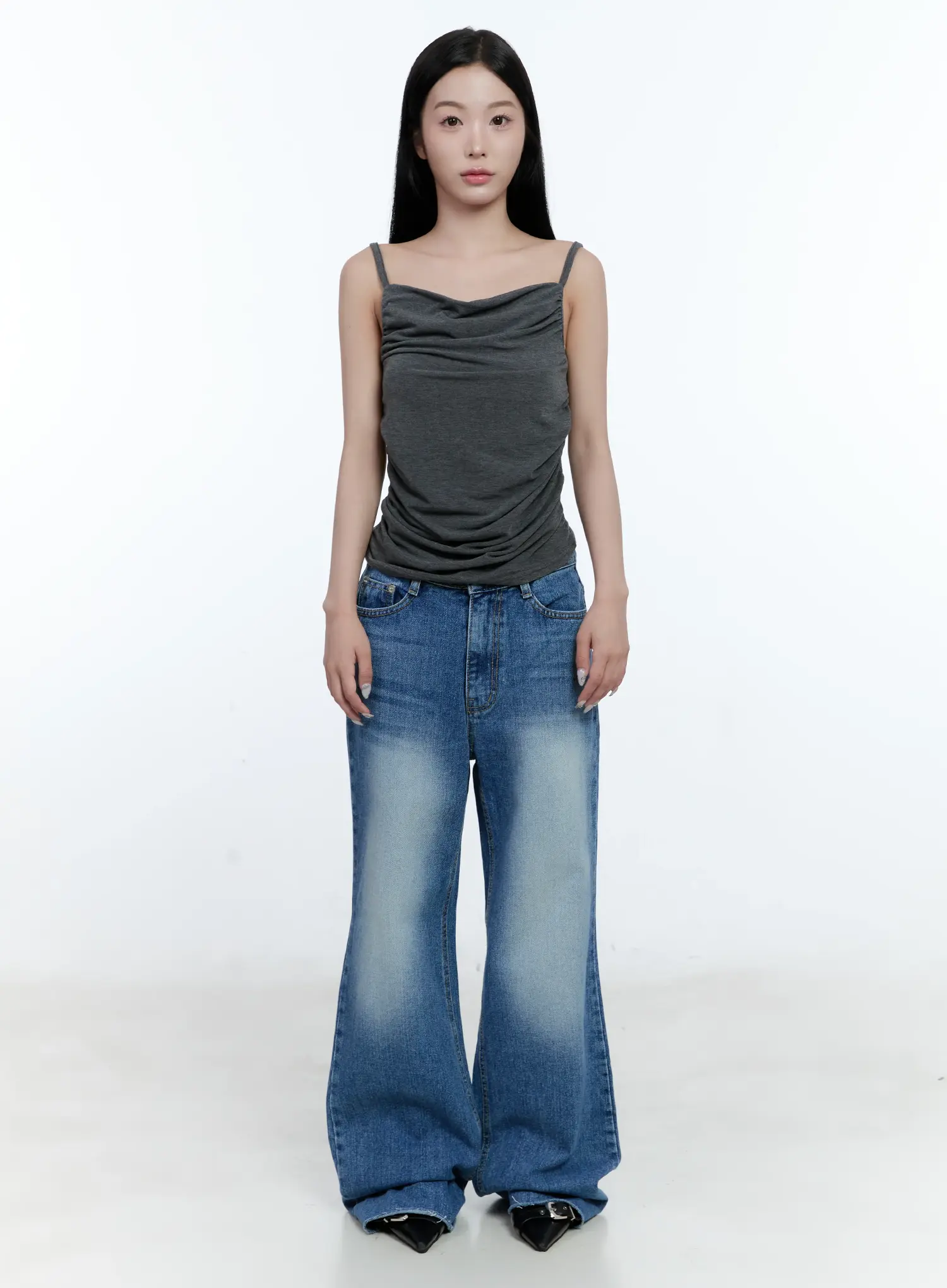 Eunbyul Wide-Leg Flare Denim Jeans CL530 - Image 2