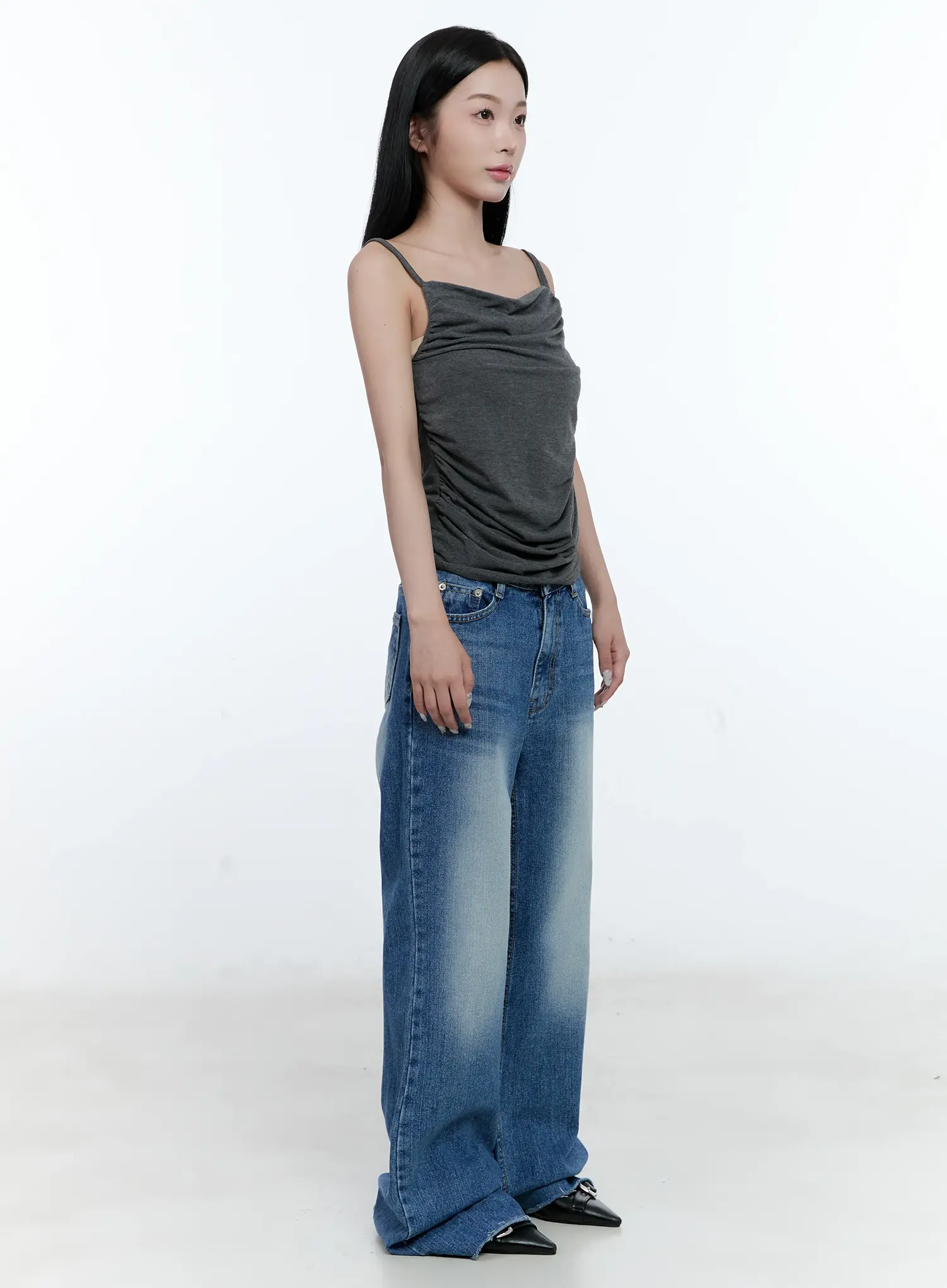 Eunbyul Wide-Leg Flare Denim Jeans CL530 - Image 3
