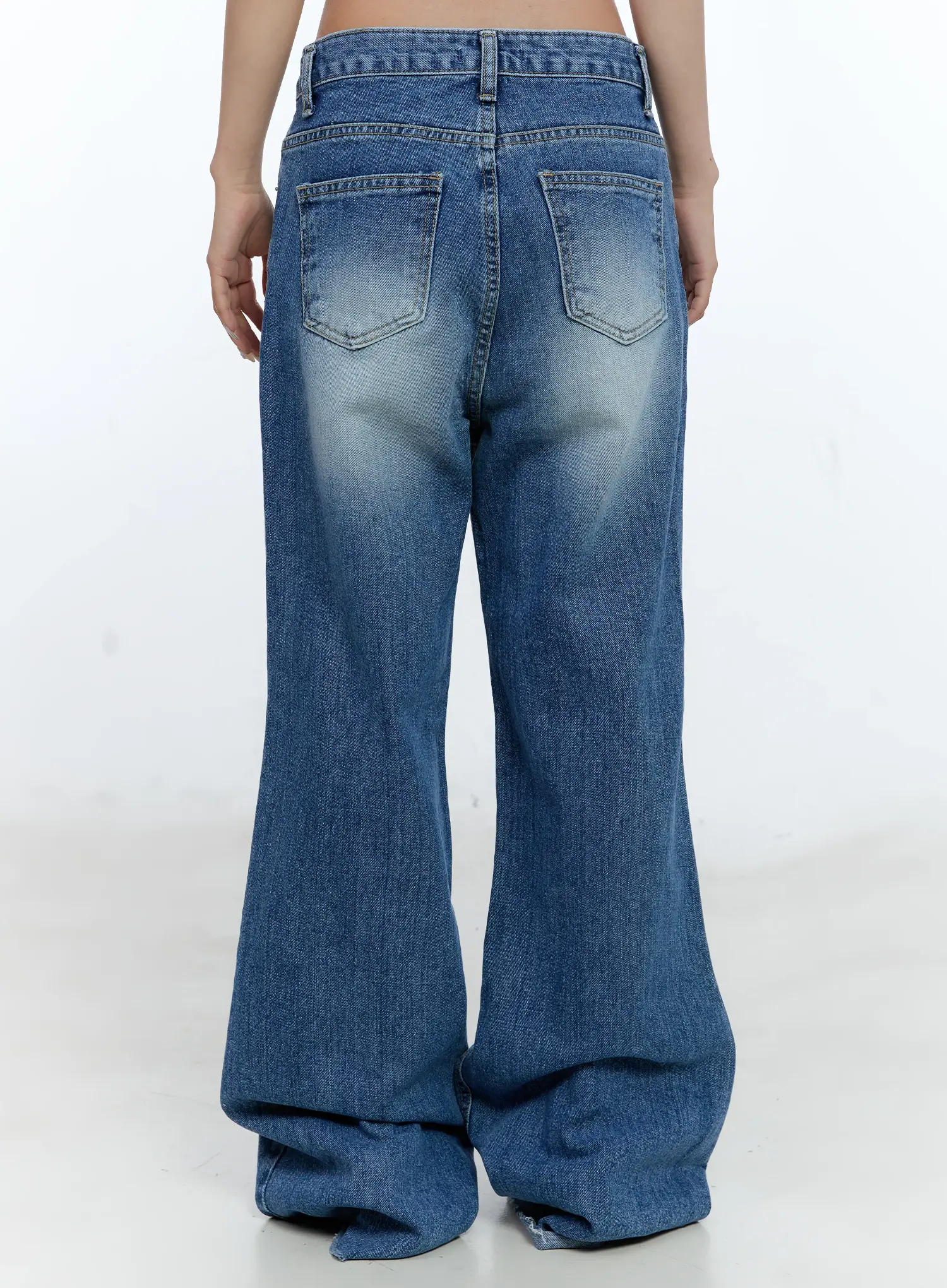 Eunbyul Wide-Leg Flare Denim Jeans CL530 - Image 7