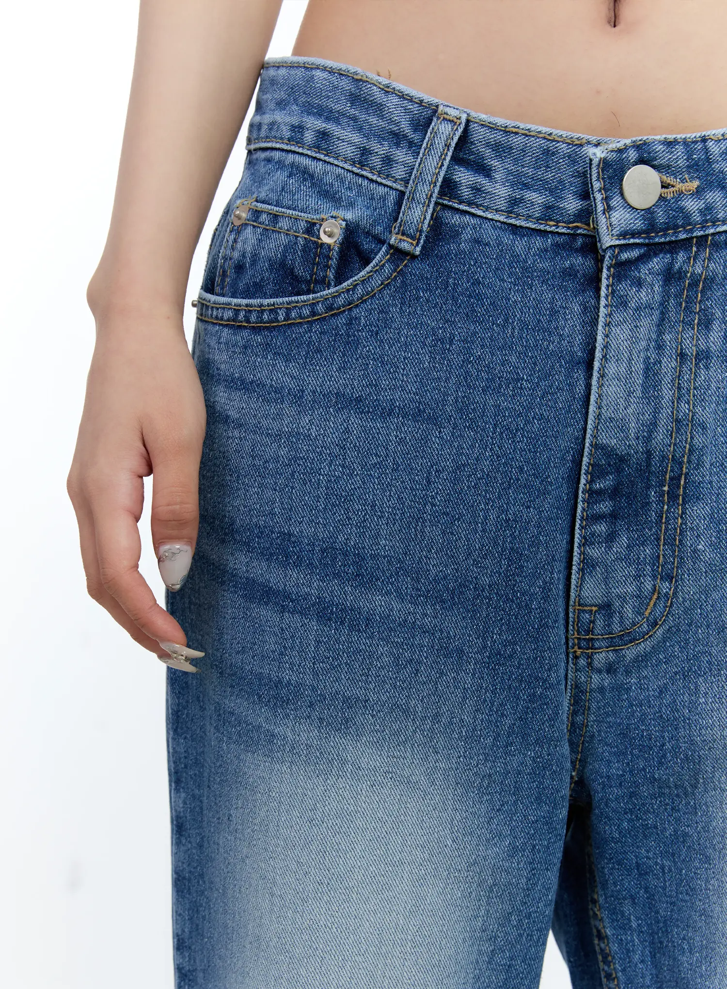 Eunbyul Wide-Leg Flare Denim Jeans CL530 - Image 8