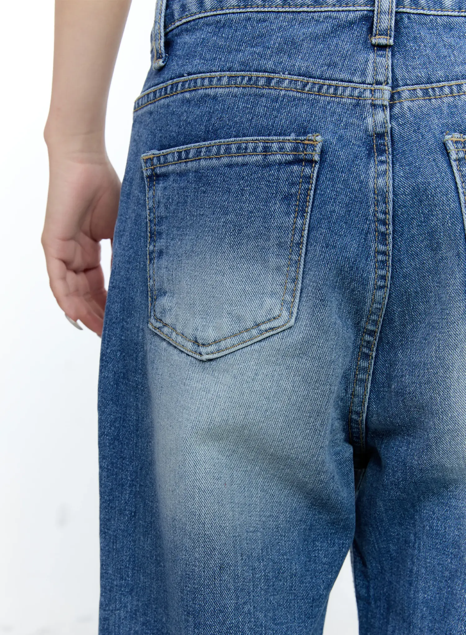 Eunbyul Wide-Leg Flare Denim Jeans CL530 - Image 9