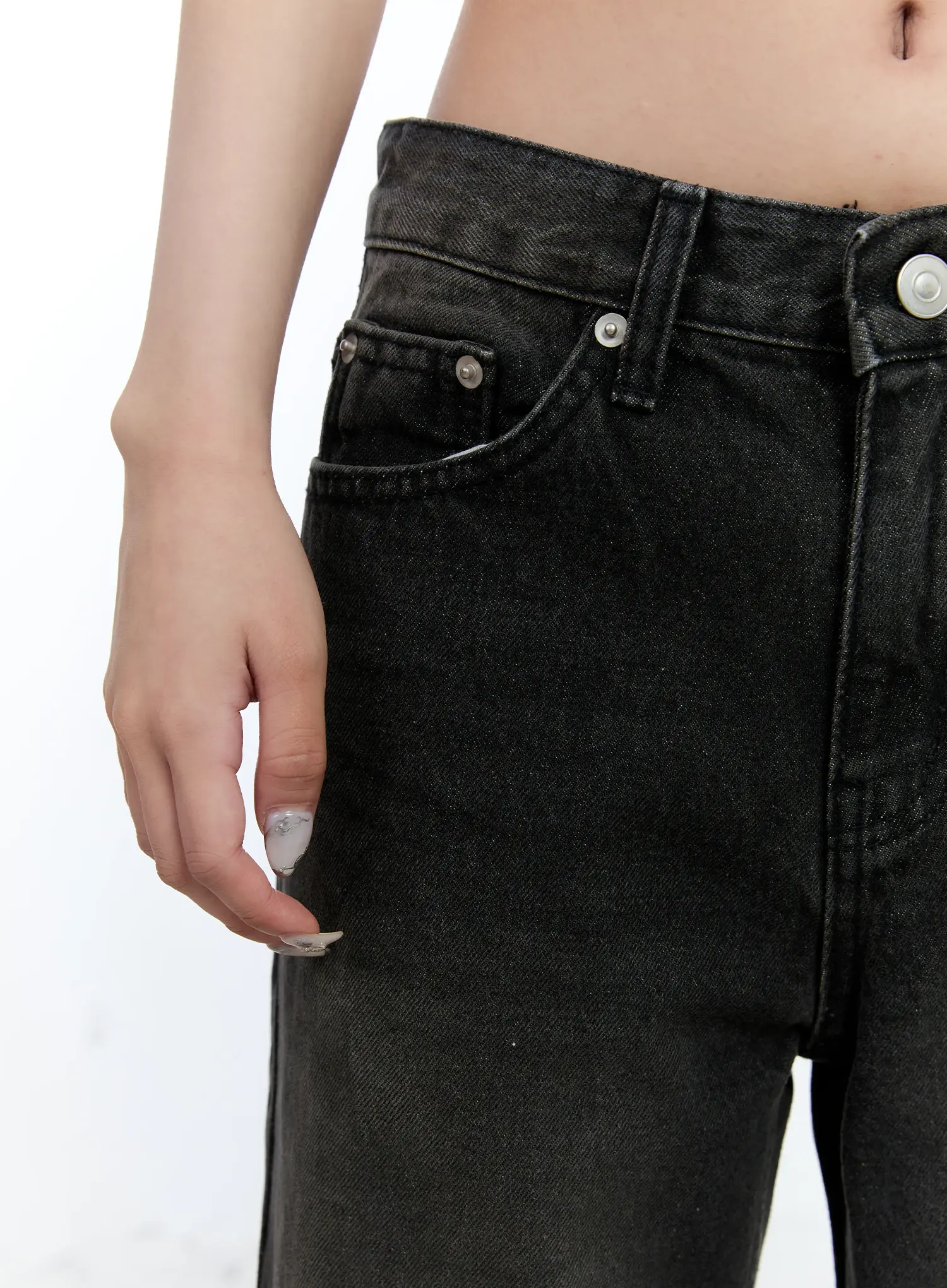 Eunhee Wide-Leg Flare Denim Jeans CL530 - Image 8
