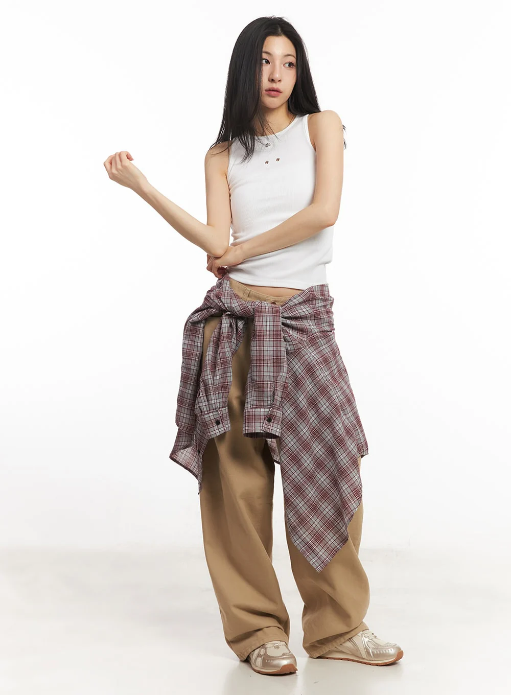 Eyelet Sleeveless Tank Top CA504 - Image 3