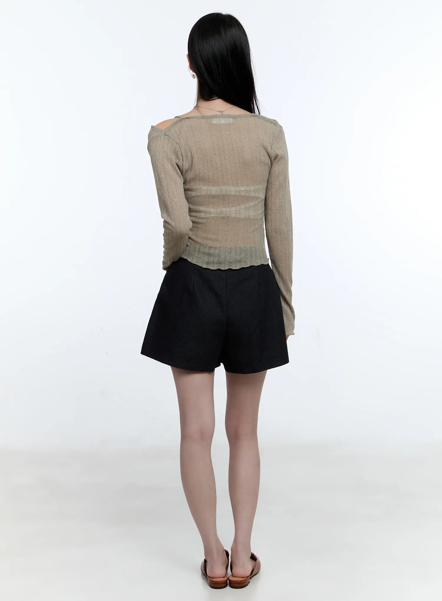 Fatima Wide-Fit Denim Shorts CG513 - Image 4