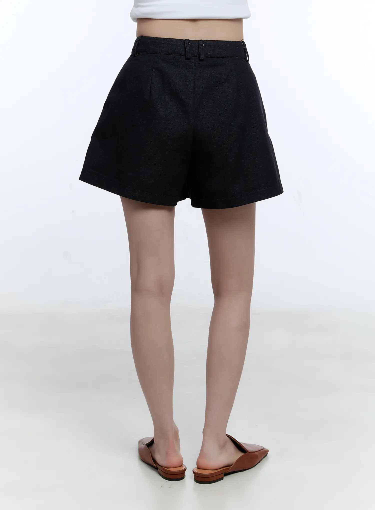 Fatima Wide-Fit Denim Shorts CG513 - Image 6