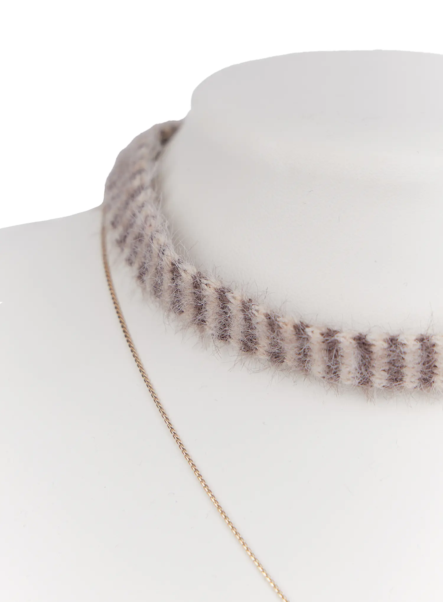 Faux Fur Choker Necklace CN506 - Image 7