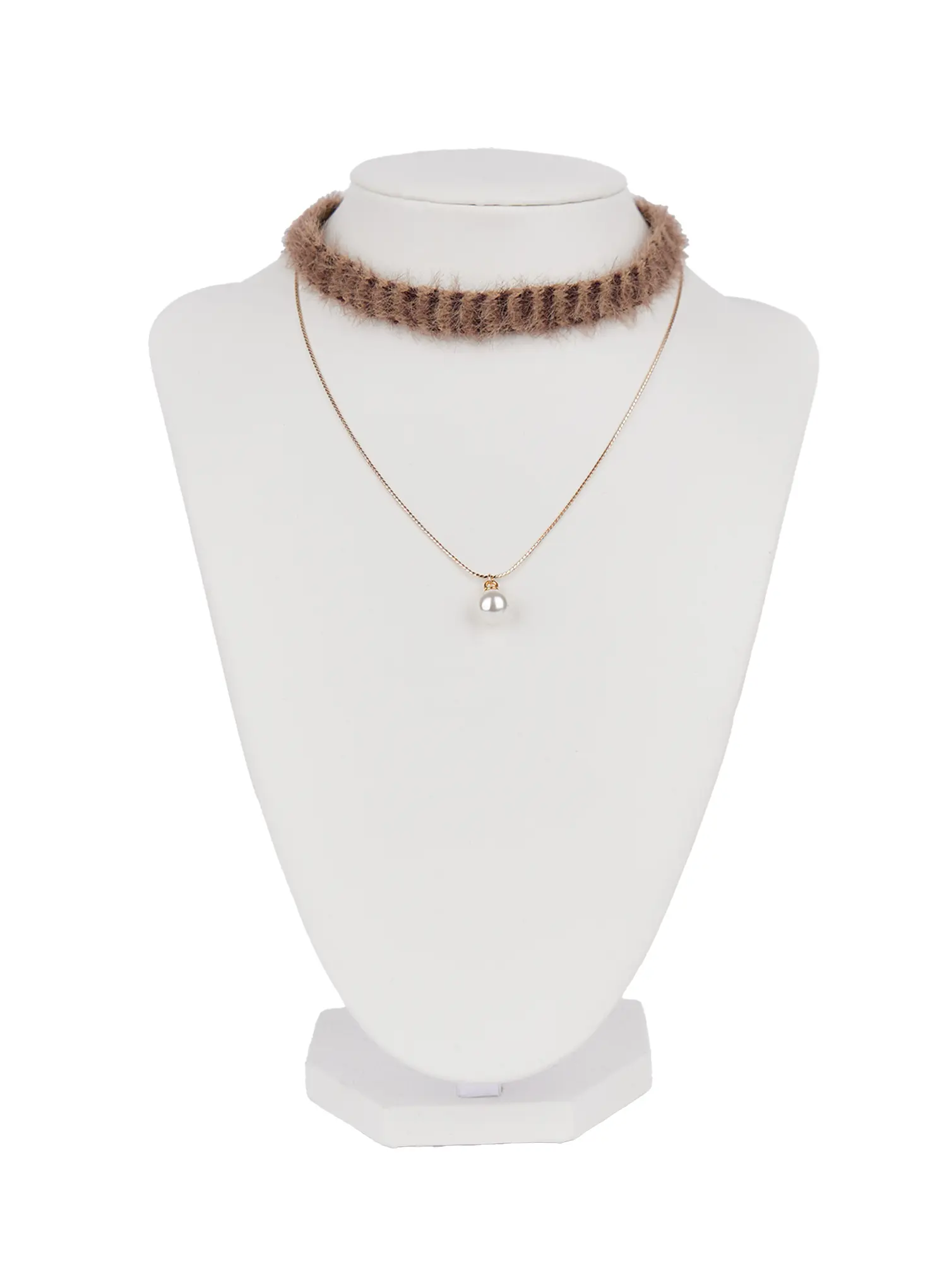 Faux Fur Choker Necklace CN506 - Image 9