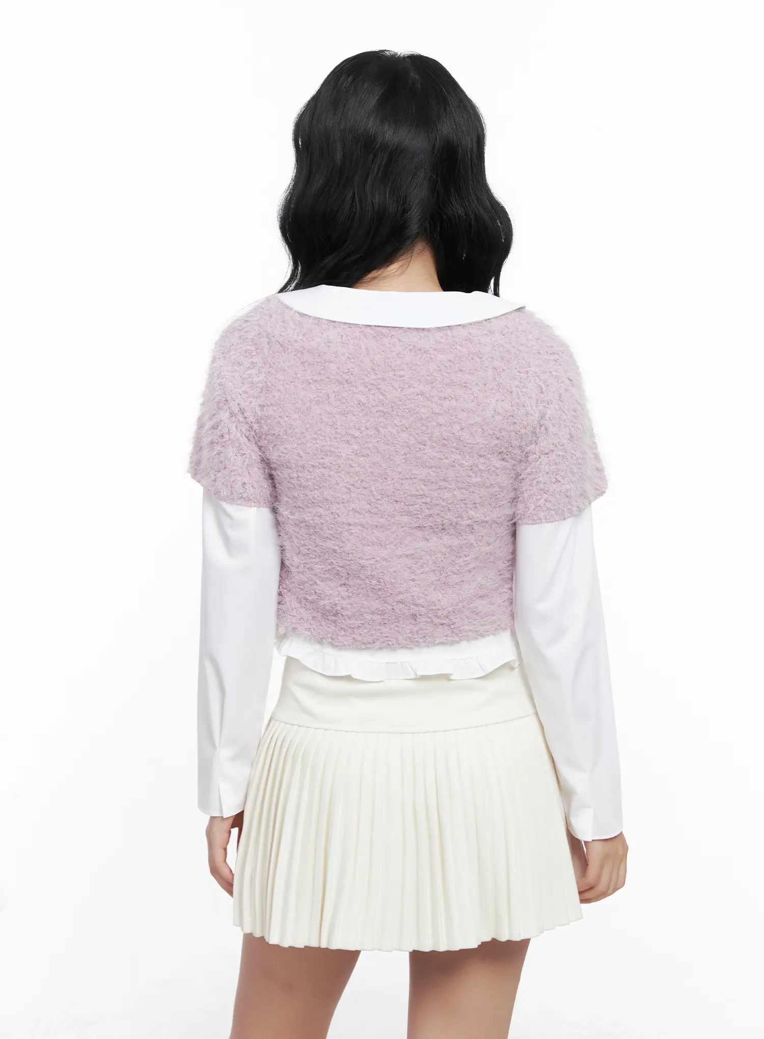 Faux Fur Crop Top CN514 - Image 6