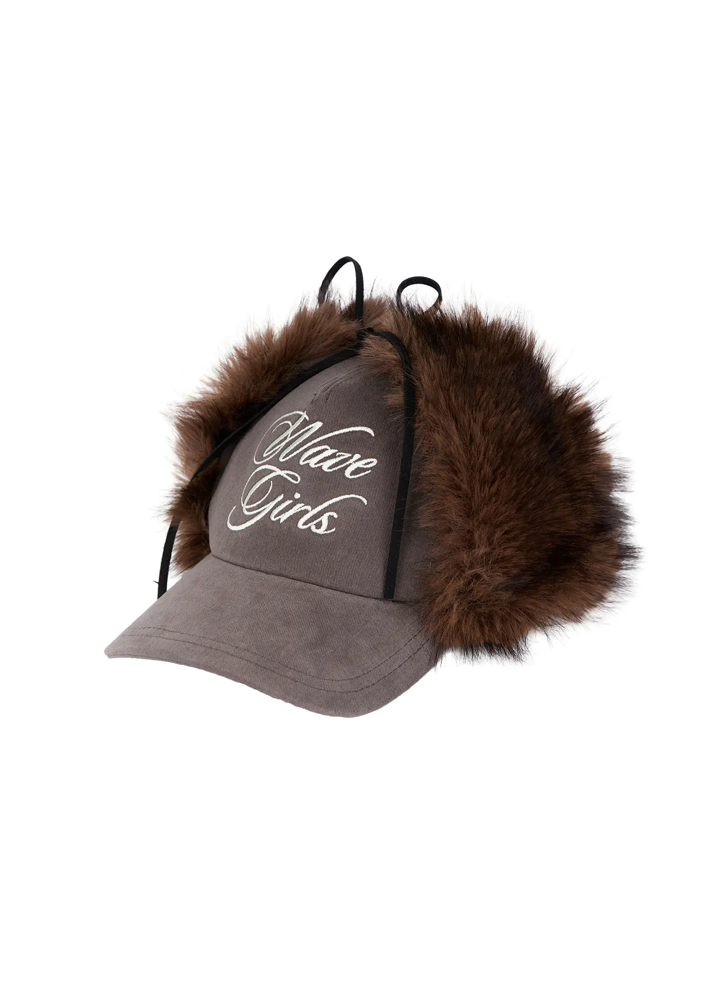 Faux Fur Embroidered Baseball Cap CD508 - Image 10
