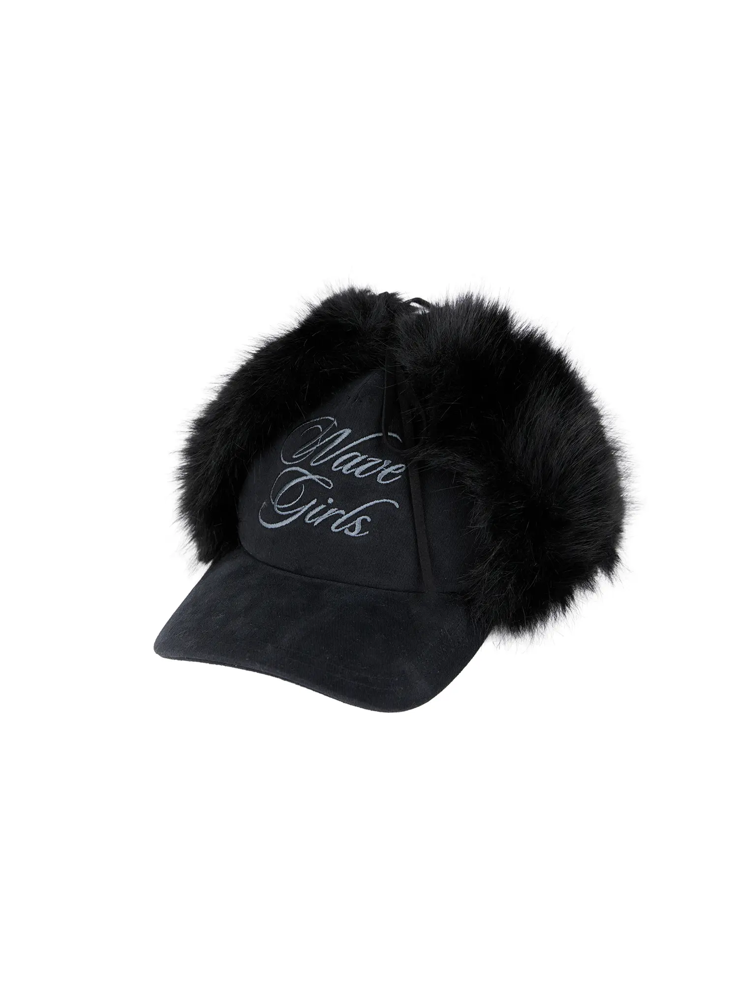 Faux Fur Embroidered Baseball Cap CD508 - Image 6