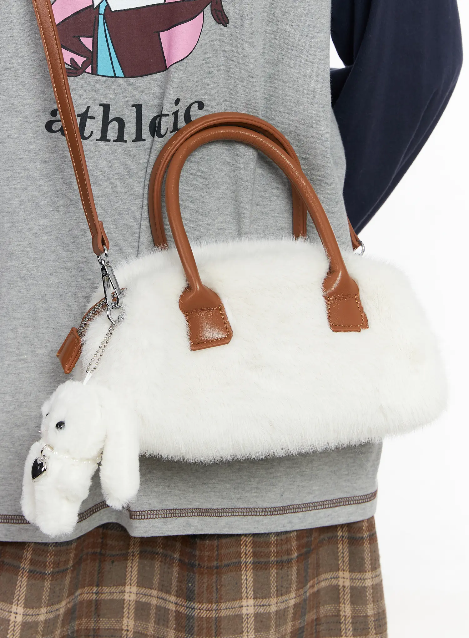 Faux Fur Keyring Bag Set CJ520