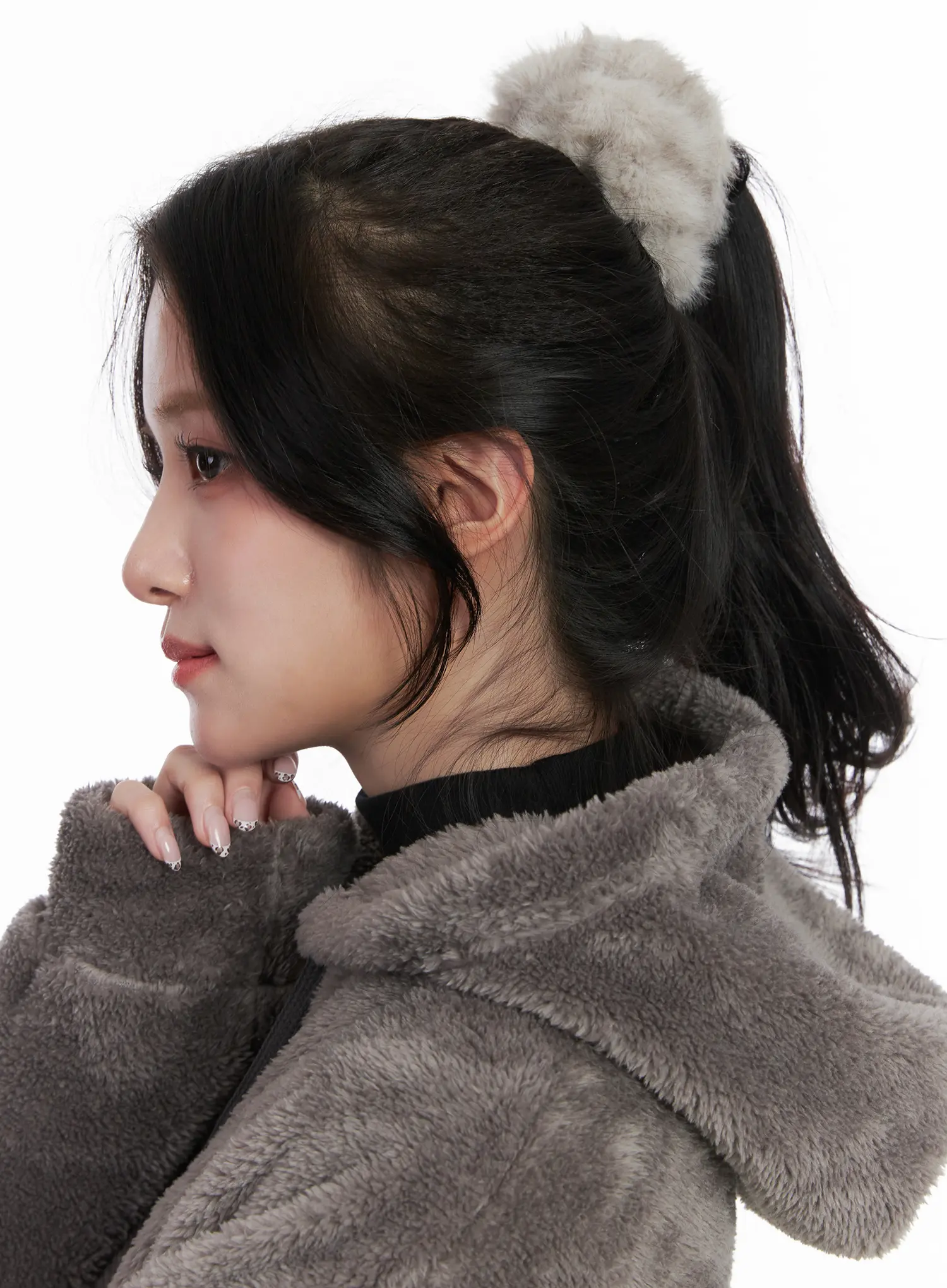 Faux Fur Scrunchie CN527 - Image 2