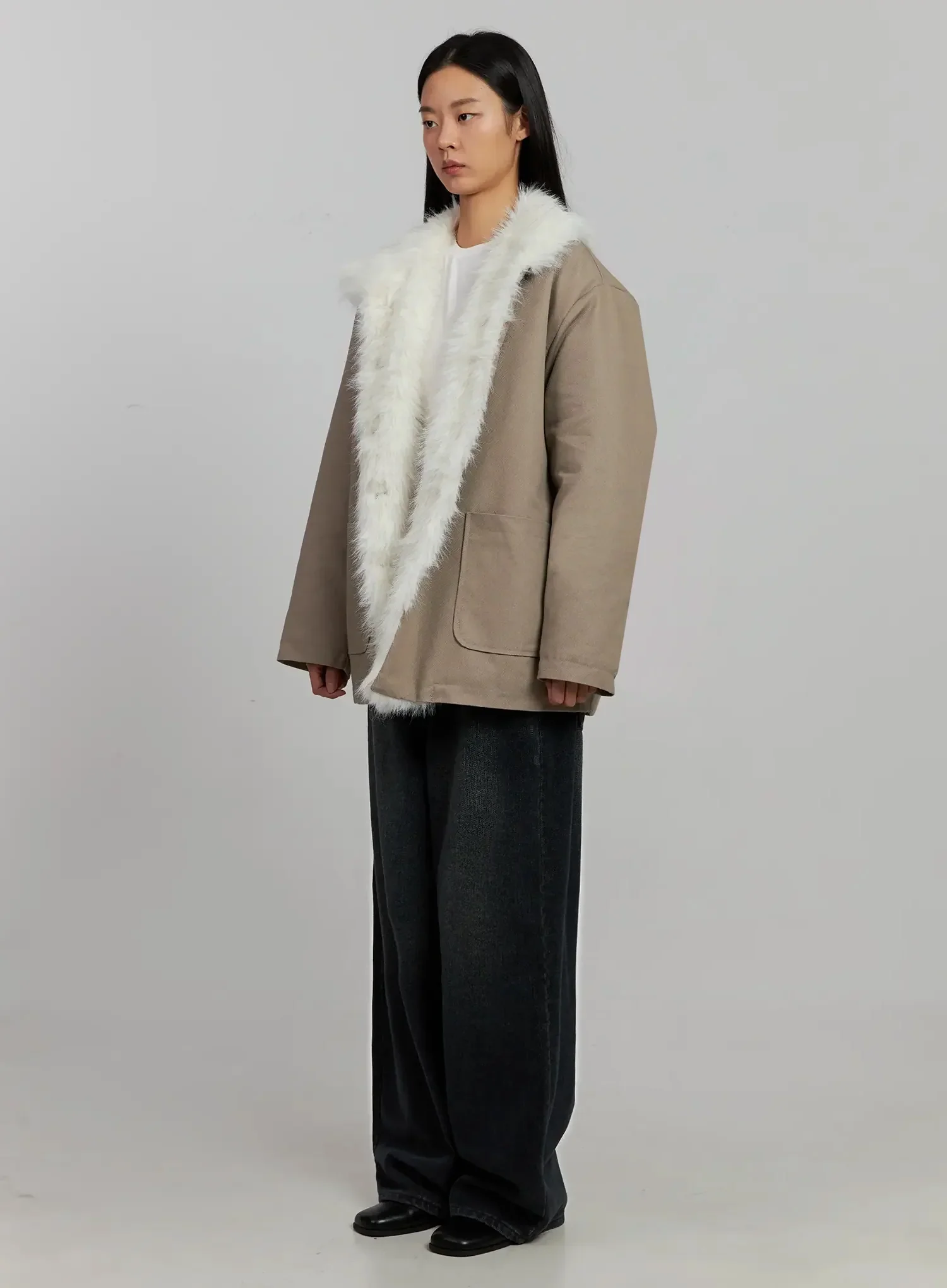 Faux Fur Trim Hunter Jacket IJ502 - Image 10