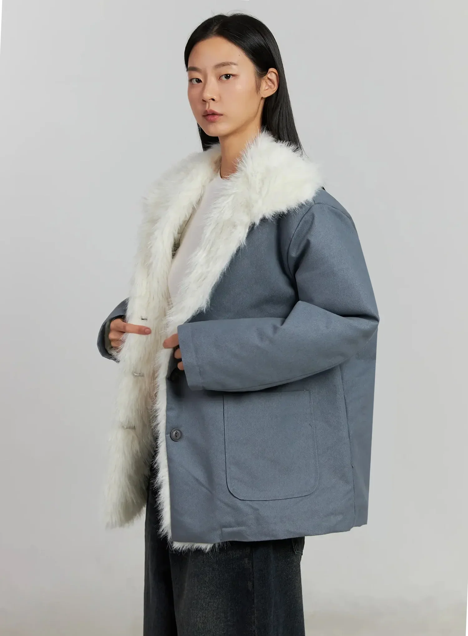 Faux Fur Trim Hunter Jacket IJ502 - Image 14