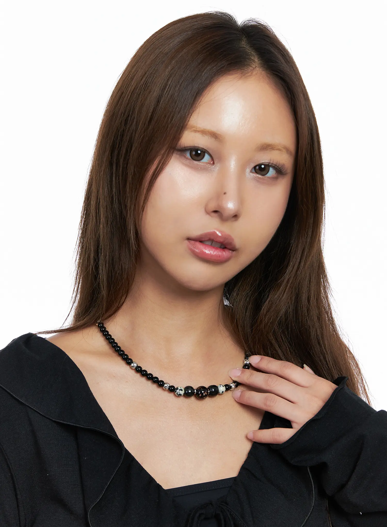 Faux Gem Choker Necklace CO513 - Image 2