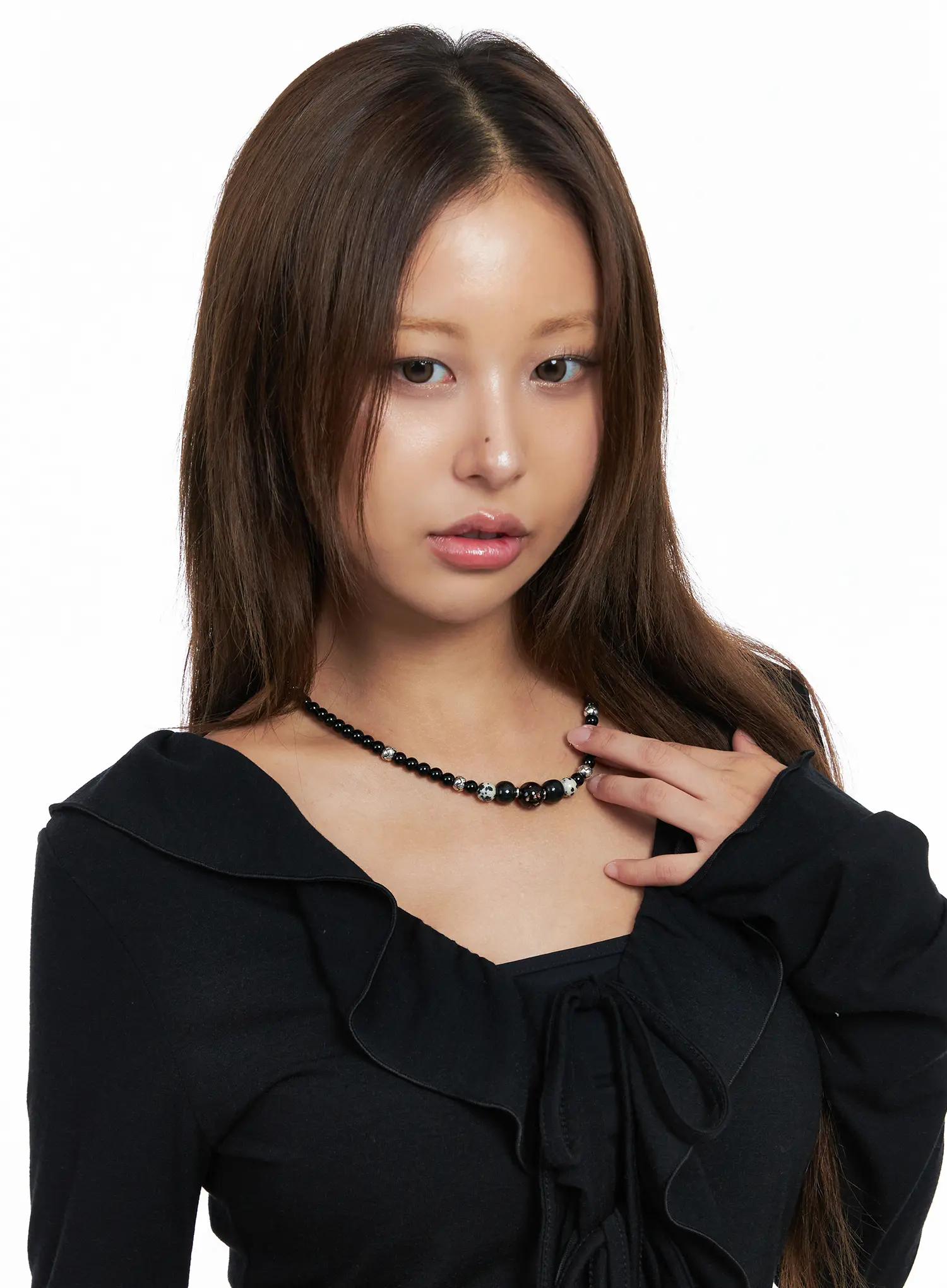 Faux Gem Choker Necklace CO513 - Image 3