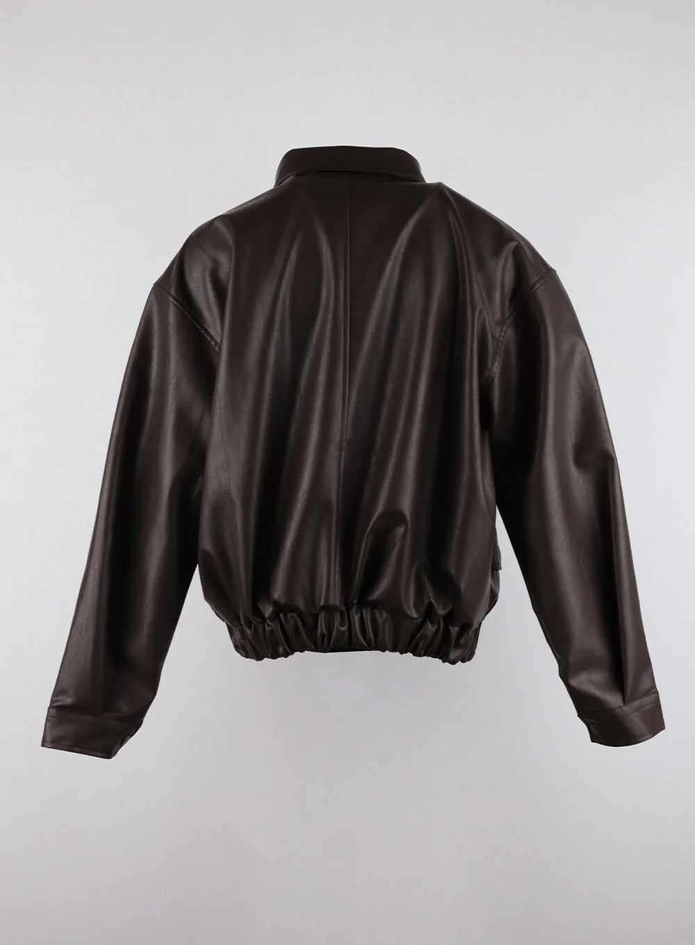 Faux Leather Bomber Jacket CD321 - Image 13