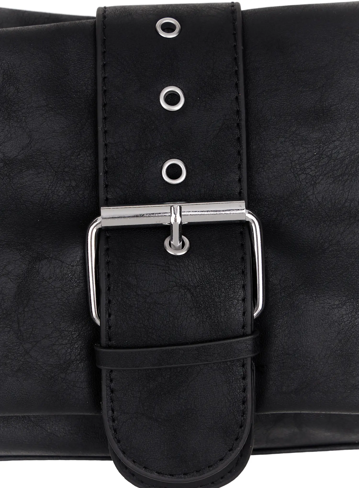 Faux Leather Buckle Shoulder Bag CM520 - Image 9