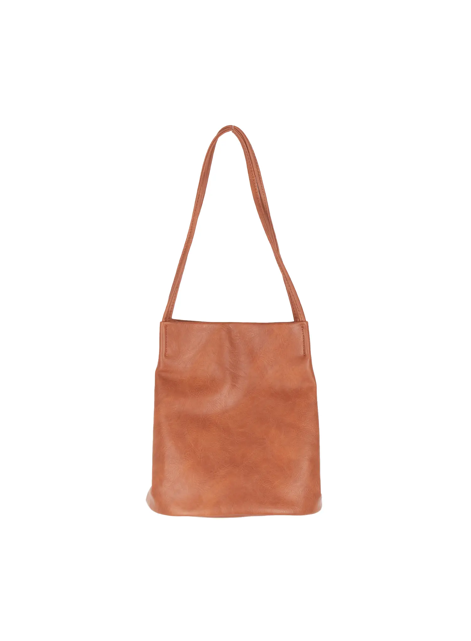 Faux Leather Classic Shoulder Bag CU513 - Image 22