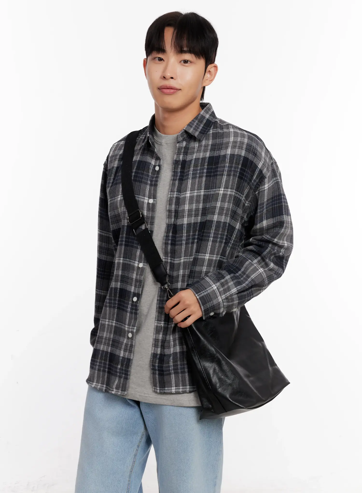 Faux Leather Crossbody Bag IO528 - Image 3